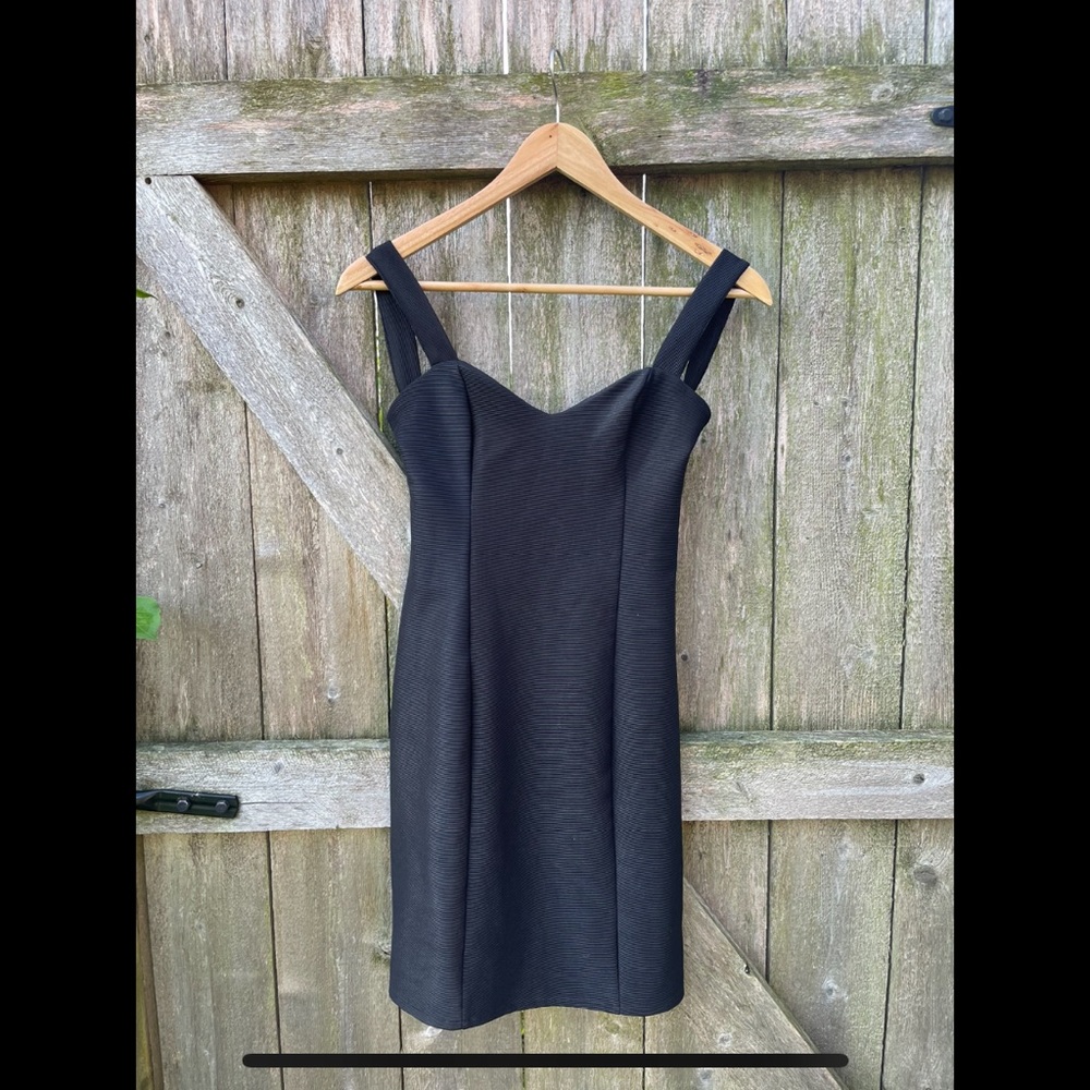 Black mini dress